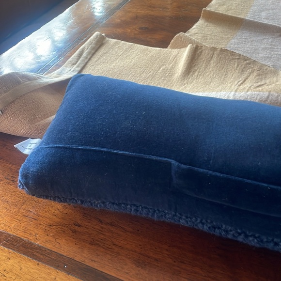 Hamilton college wool/ velvet pillow. Like new - Picture 2 of 3